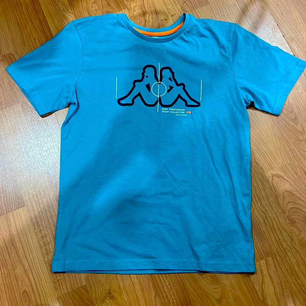 kappa play football blue shirt never used